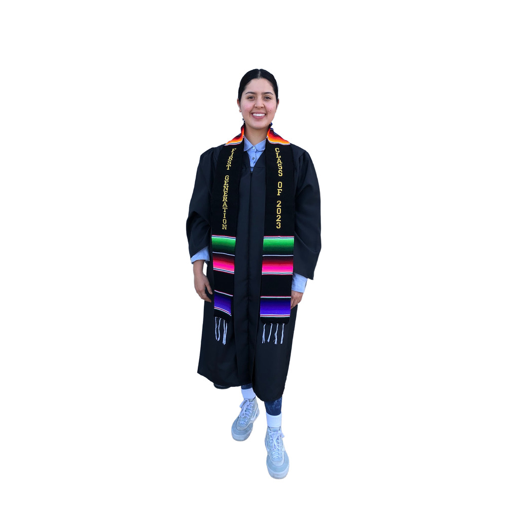 Mexicano zarape sarape sash class of 2023 both sides graduation gift